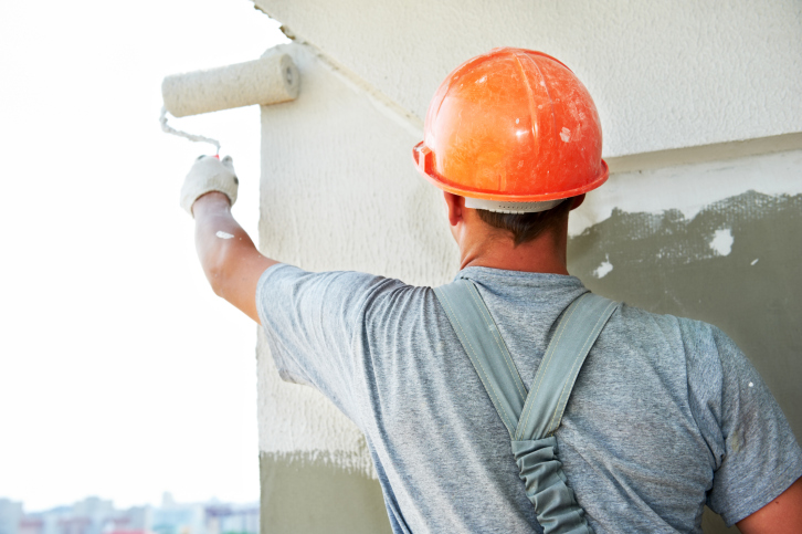 builder facade plasterer worker